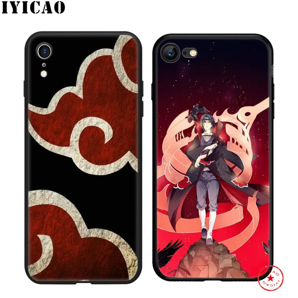 IYICAO Наруто Саске Какаши мягкий черный силиконовый чехол для iPhone 11 Pro Xr Xs Max X или 10 8
