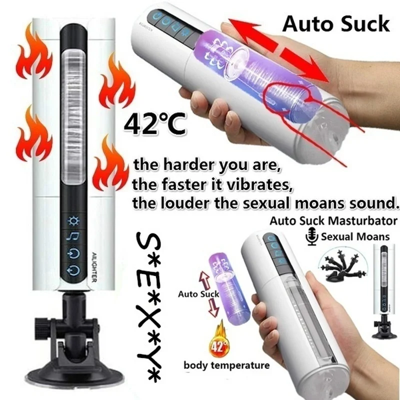

Sex Toys for Men Auto Suck Smart Heating Masturbating Cup Real Pussy Sucking Vigina Masturbation Air Pump Male Masturbator Cup