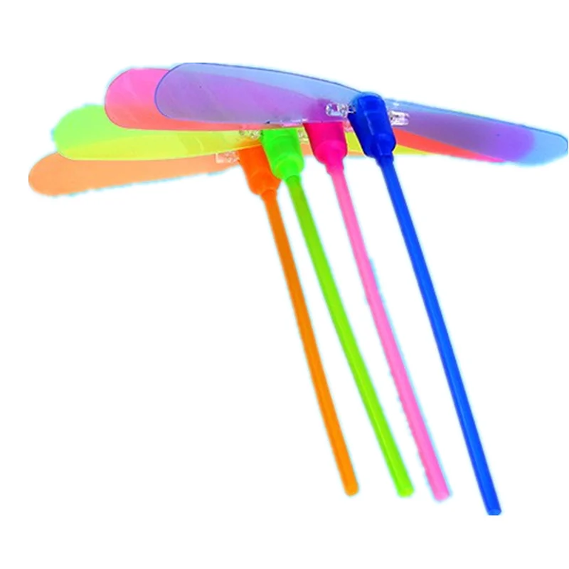 10 шт/50 шт в наборе светящиеся бамбуковая Стрекоза пластиковая игрушка вспышки