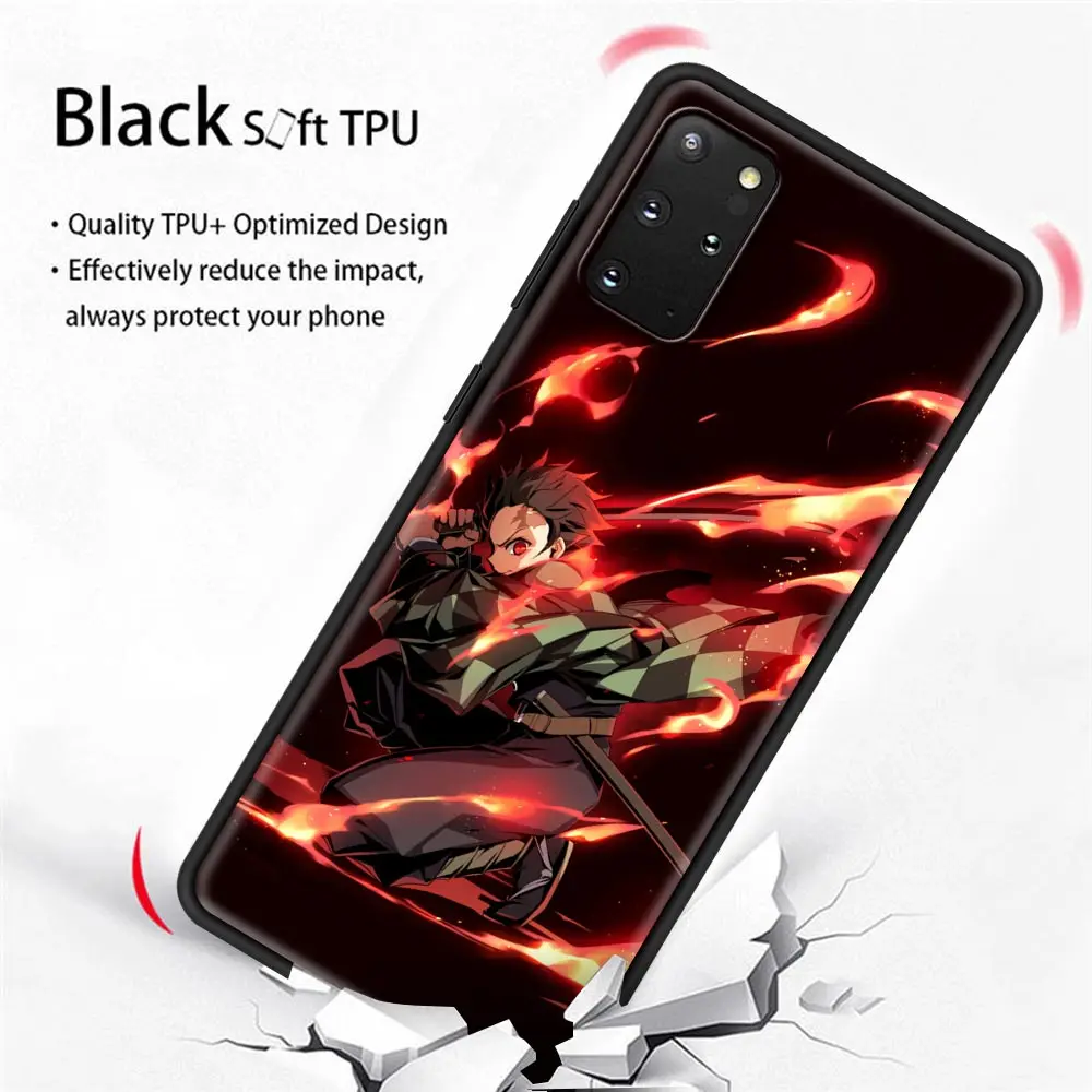 Demon Slayer Kimetsu No Yaiba Phone Cases for Samsung Galaxy S10 S21 FE S22 Ultra 5G S8 S9 Plus S10 Lite S20 TPU Soft Casing