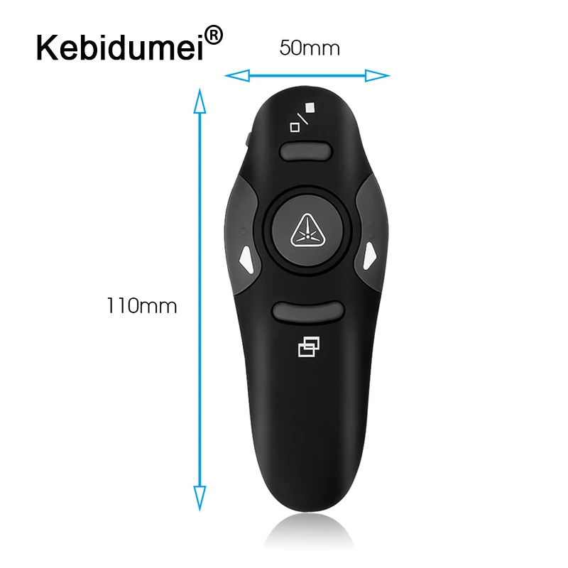 Kebidumei 2 4 ГГц Беспроводной USB PowerPoint Presenter Дистанционное Управление лазерный