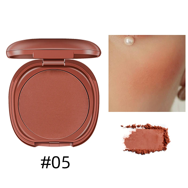 Чистые минеральные прессованные румяна пудра мерцающая запеченный хайлайтер