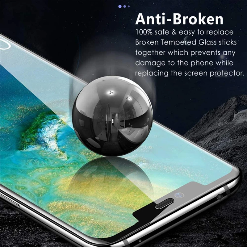 Защитное стекло Akcoo Mate 20 Pro антишпионское полное проклеивание | Мобильные