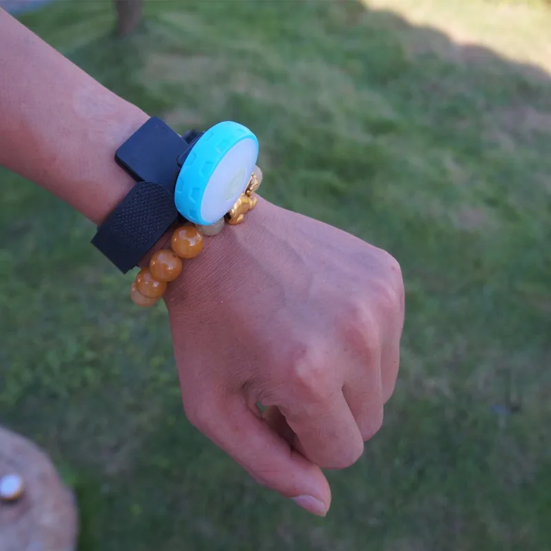 Портативный велосипед свет светодиодный наручные часы-лампа водонепроницаемый