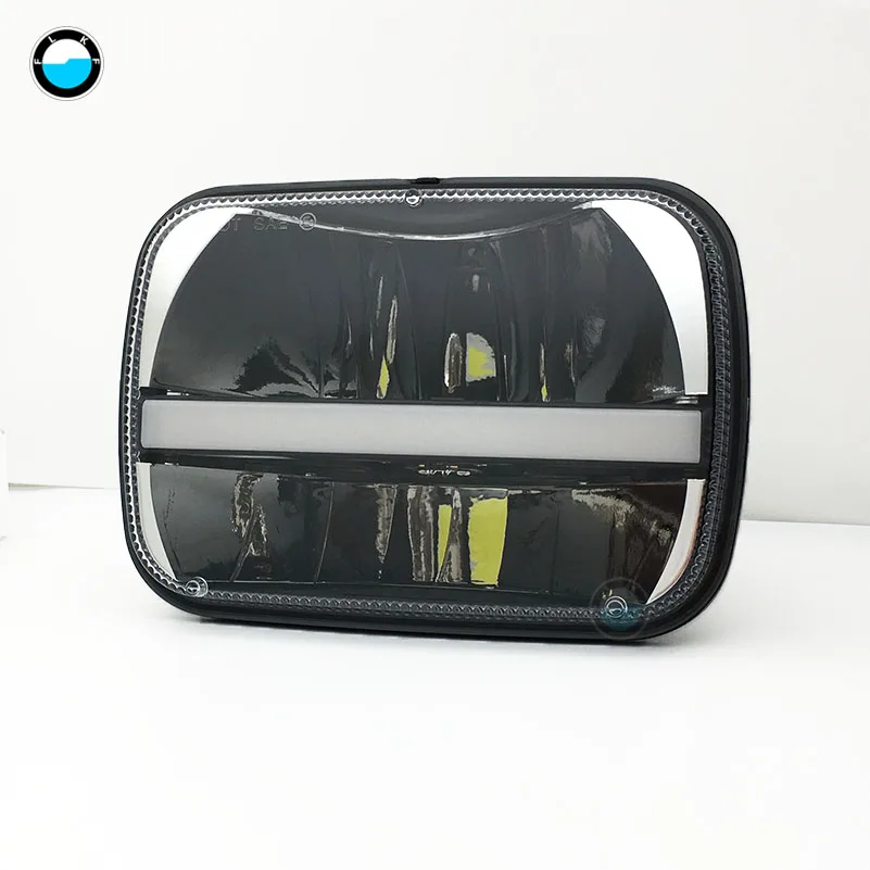 5x7 7x6 inch led headlight High/ Low beam DRL Headlamp truck light 7inch H4 Lamps for Jeep Wrangler YJ Trucks. | Автомобили и