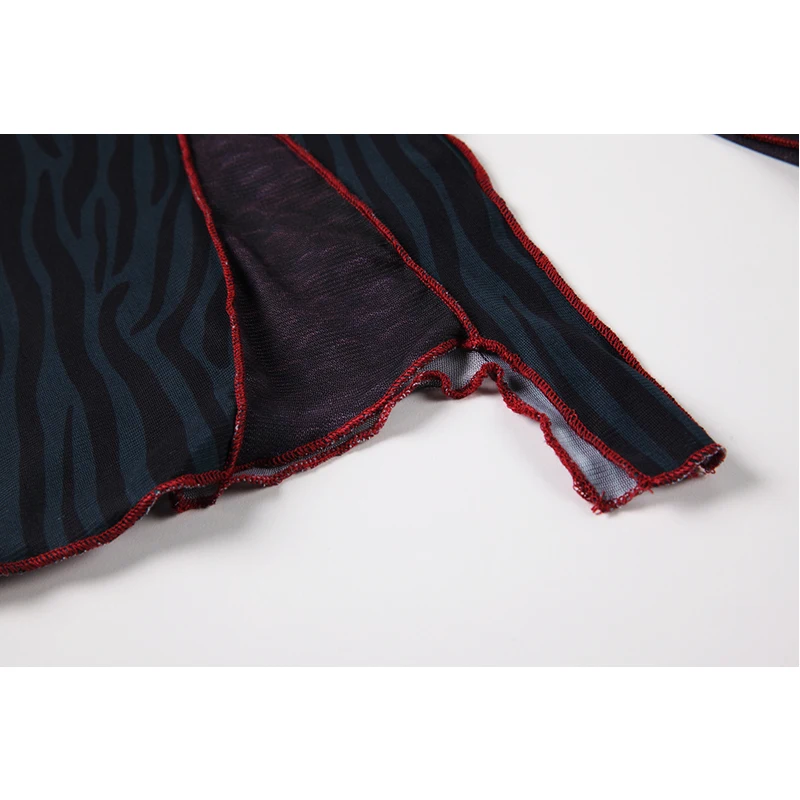 

2021 Summer New Off Shoulder T Shirts Women Patchwork Sexy Irrgular Crop Top Streetwear Long Sleeve Hollow Out T Shirts E-girl