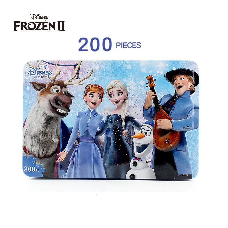 

Disney Frozen Theme Cartoon Wooden Toy Puzzle Mickey Anna Elsa Winnie Ariel Learning Educational Toys For Children Birthday Gift