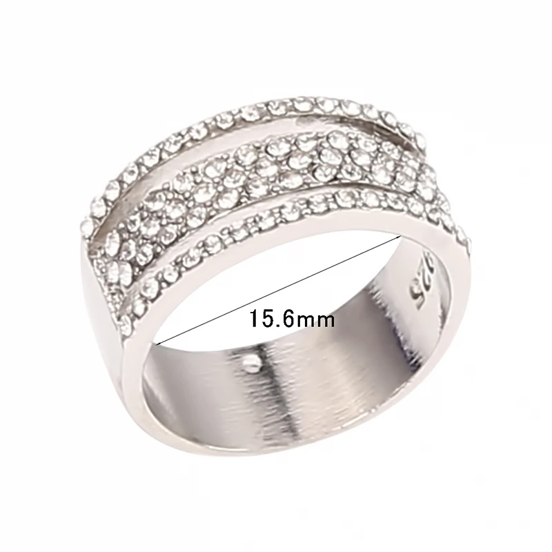 Женское и мужское широкое кольцо из титановой стали имитация колец свадебные