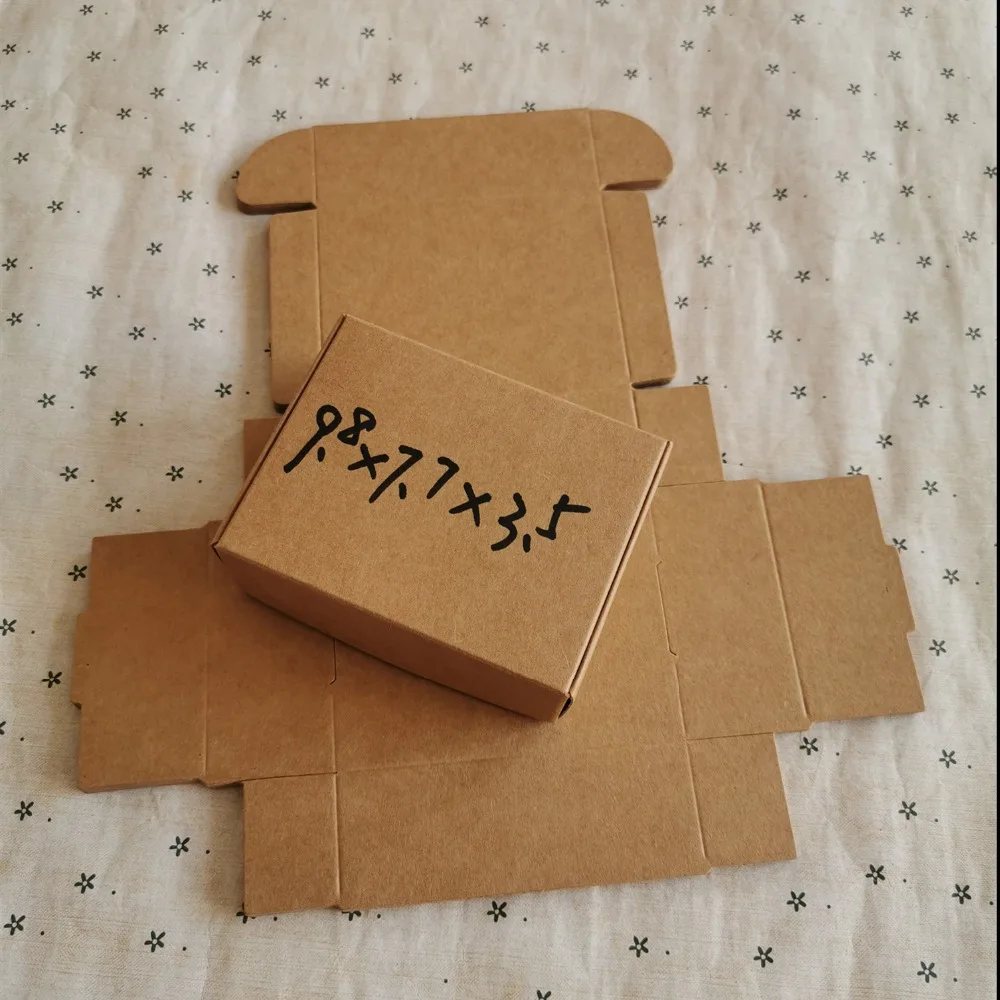 50 шт. натуральная коричневая крафт-бумага упаковочная коробка Cajas de Картонная Коробка Упаковочная Коробка для мыла Свадебные сувениры Конфеты подарочная коробка