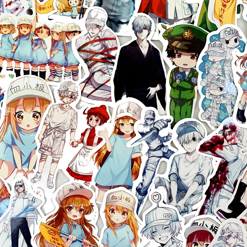 

10/30/50PCS New Cartoon Work Cell Graffiti Stickers Luggage Insulation Cup Car Stickers Waterproof Stickers Wholesale