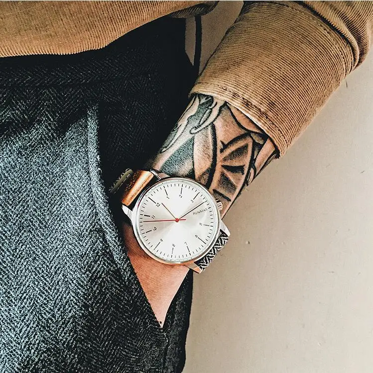 Мужские кварцевые часы из нержавеющей стали спортивные военные с календарем