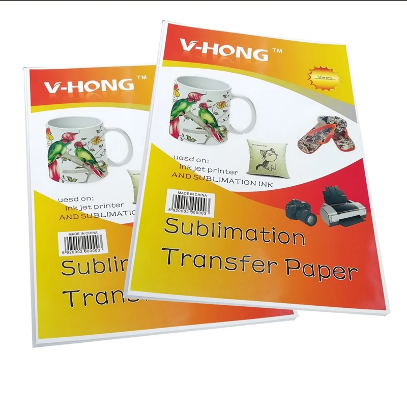 V-HONG брендовые черно-белую и отбеленный хлопок трансферная бумага A4(8,26x11,7 дюймов) темные и Светильник Цвет Футболка сублимационная бумага