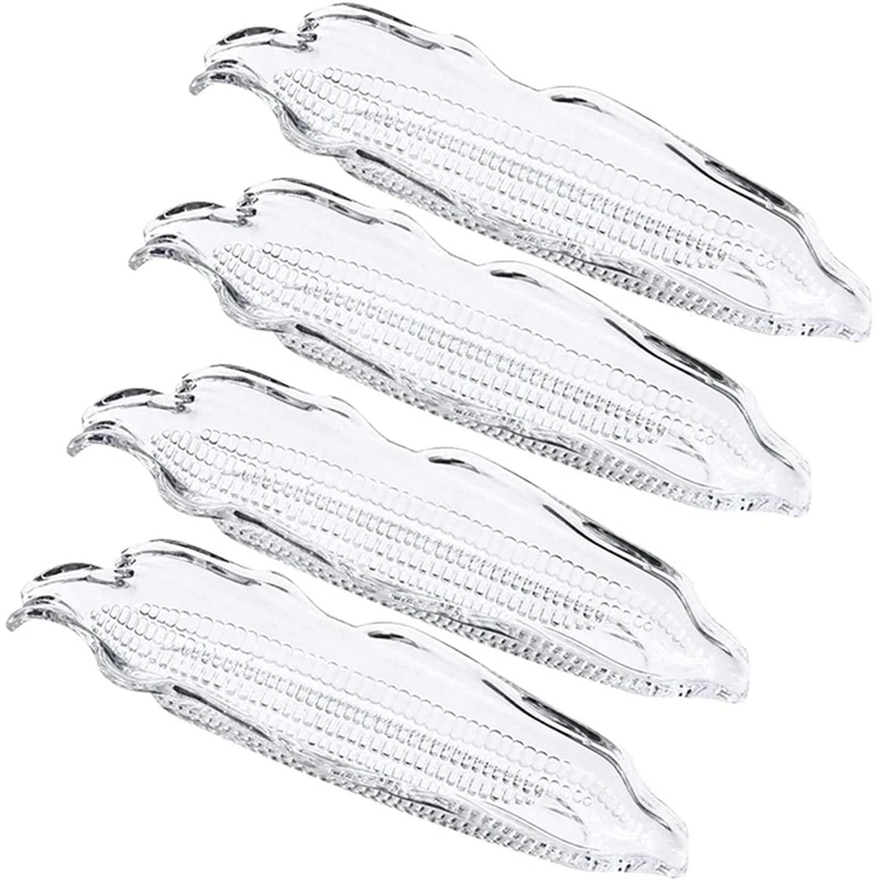 

Storage Container Family Corn Tray Barbecue Tool BBQ Transparent Dish Party Corn on the Cob Holders Set