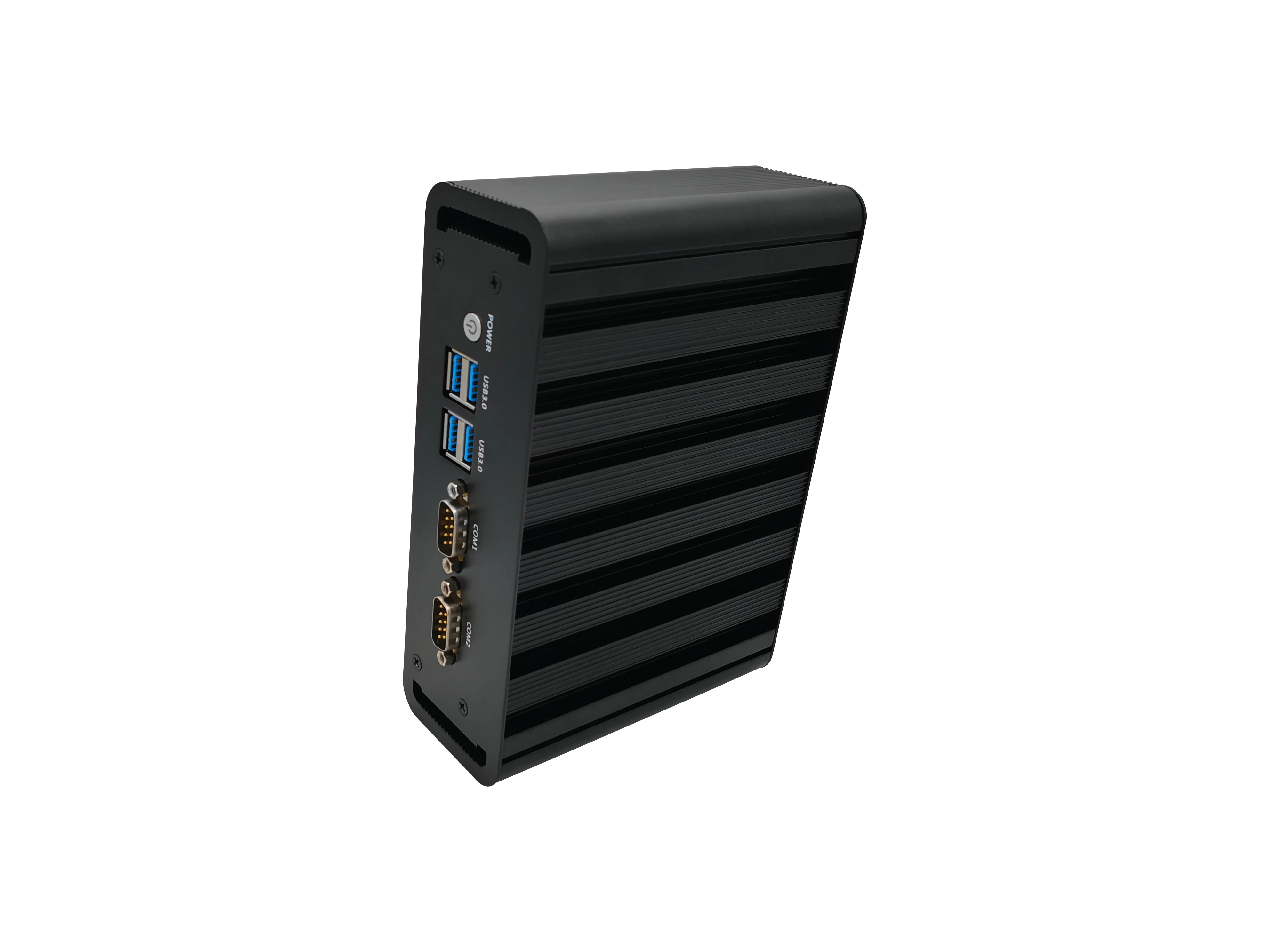 Ультратонкий безвентиляторный мини компьютер Intel Core i7 5500U i5 4200U Windows Linux Mini PC Dual Lan COM