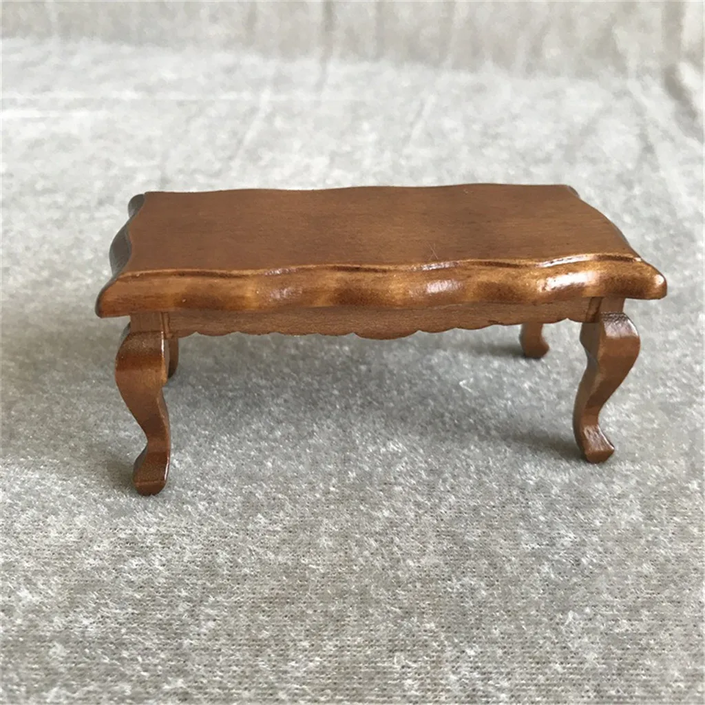 A 1:12 кукольный домик мебель моделирование миниатюрный Teatable журнальный столик гостиная детская игрушка DIY Декор для кукольного дома детские игрушки M40 - Цвет: A