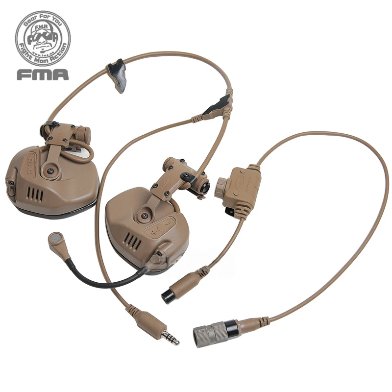 Гарнитура с шумоподавлением для быстрого шлема тактическая гарнитура