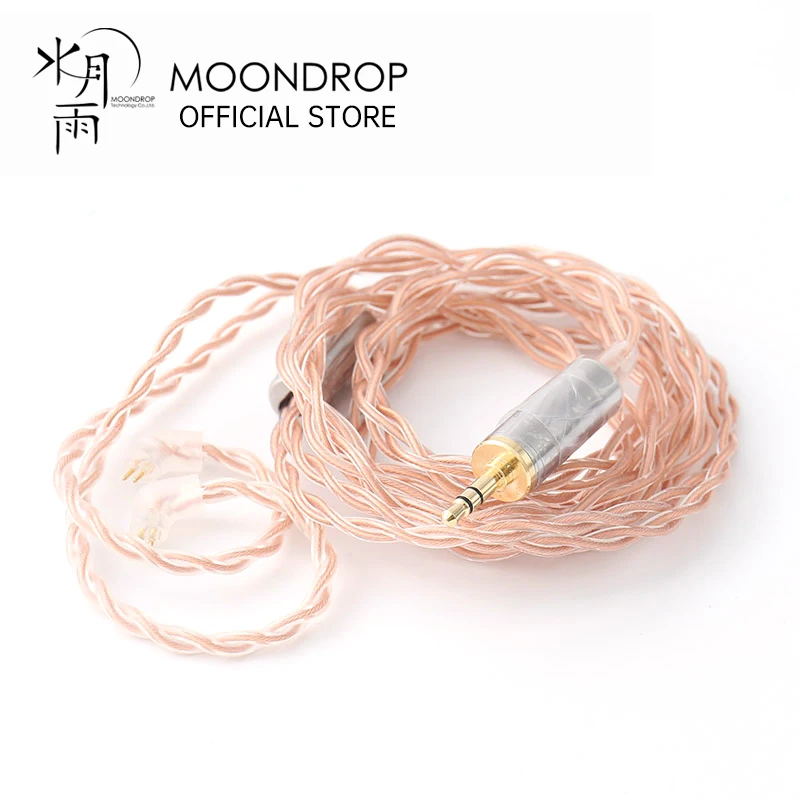 Обновленный кабель для наушников Moondrop Violet II 6N OCC 0 78 два Pin 3 5 мм один конец/2 Баланс/4