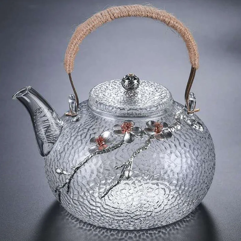 

Japanese style teapot, glass teapot, teapot, flower teapot, single pot, tea kettle, steaming tea, tea maker