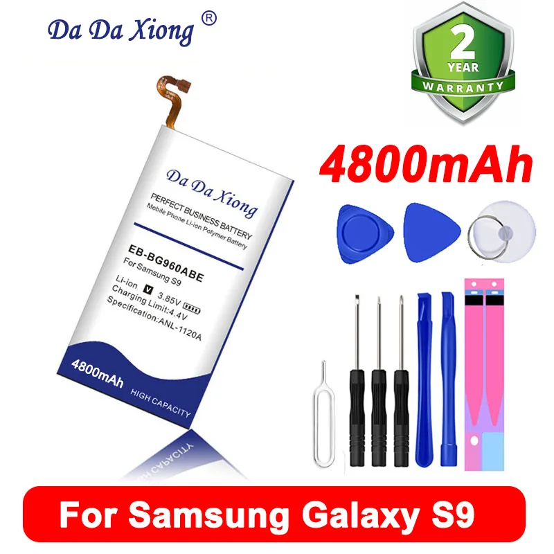 Аккумулятор DaDaXiong EB-BG960ABE 4800 мАч для Samsung GALAXY S9 G9600 G960F, телефон с номером отслеживания