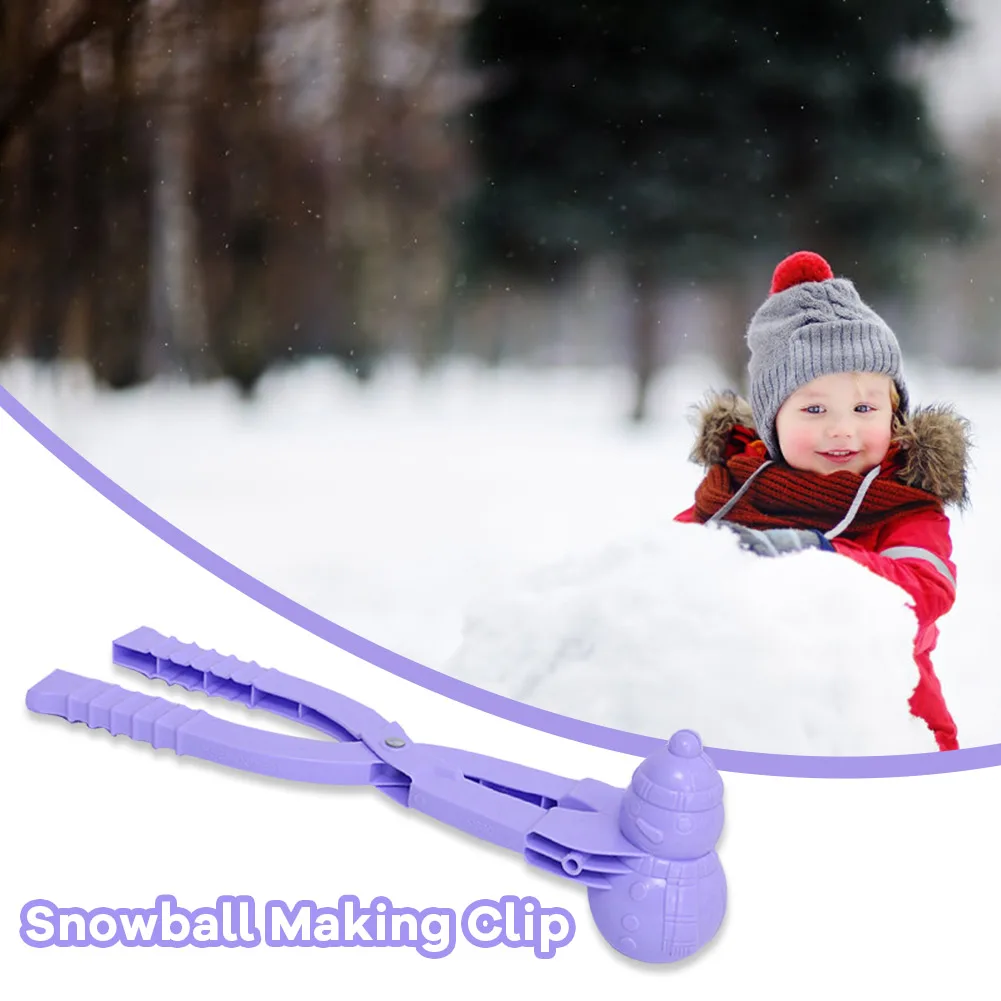 

Plastic Kids Snowball Clip Children Outdoor Beach Sand Snow Ball Mold Toy Winter Cartoon Lovely Snowball Maker Clip