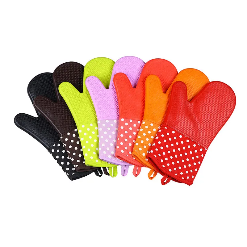 

2PCS Cake Bakeware Heat Resistant Silicone Oven Glove Cooking Baking BBQ Oven Pot Holder Mitt Cooking Tools