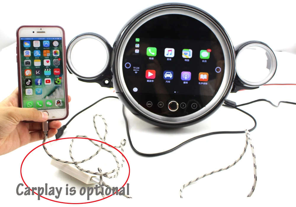 Liislee 9 дюймов Android автомобиль для мини-Люка R56 R57 2007~ с окружающим светильник стерео экран gps NAVI карта навигация Мультимедиа