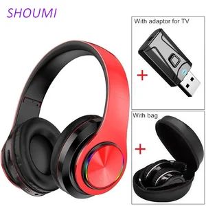 tv helmet b39 wireless headphone foldable bluetooth headset pc tablet bluetooth adapter waterproof earphone bag gaming tv music free global shipping