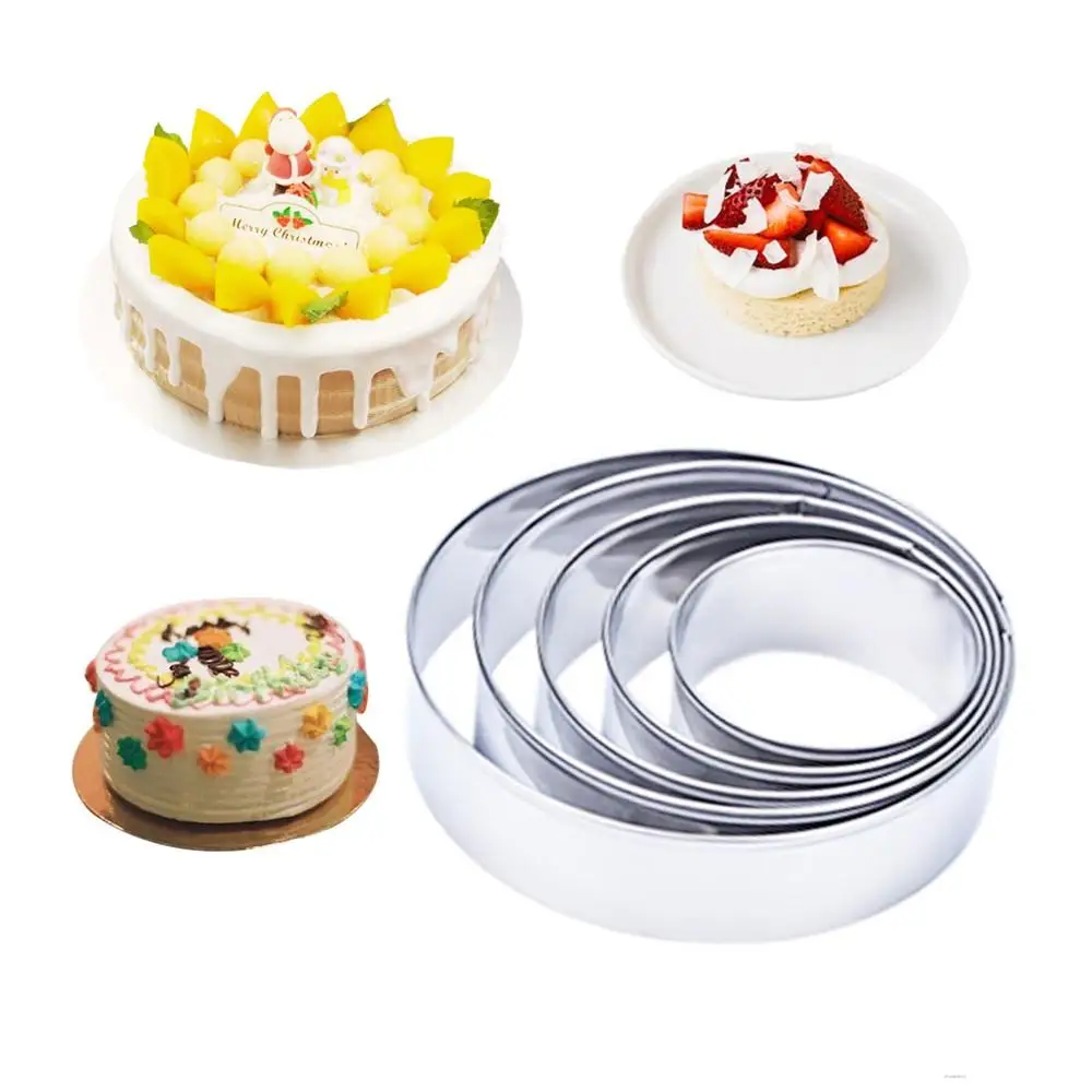 

6cm-10cm small stainless steel round mousse ring 4 inch telescopic cake ring biscuit mold baking tool