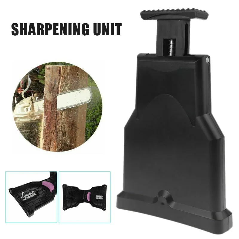 

1PC Chainsaw Teeth Sharpener Black Bar-Mounted Fast Grinding Electric Power Saw Chain Sharpening Woodworking Tools Accessory
