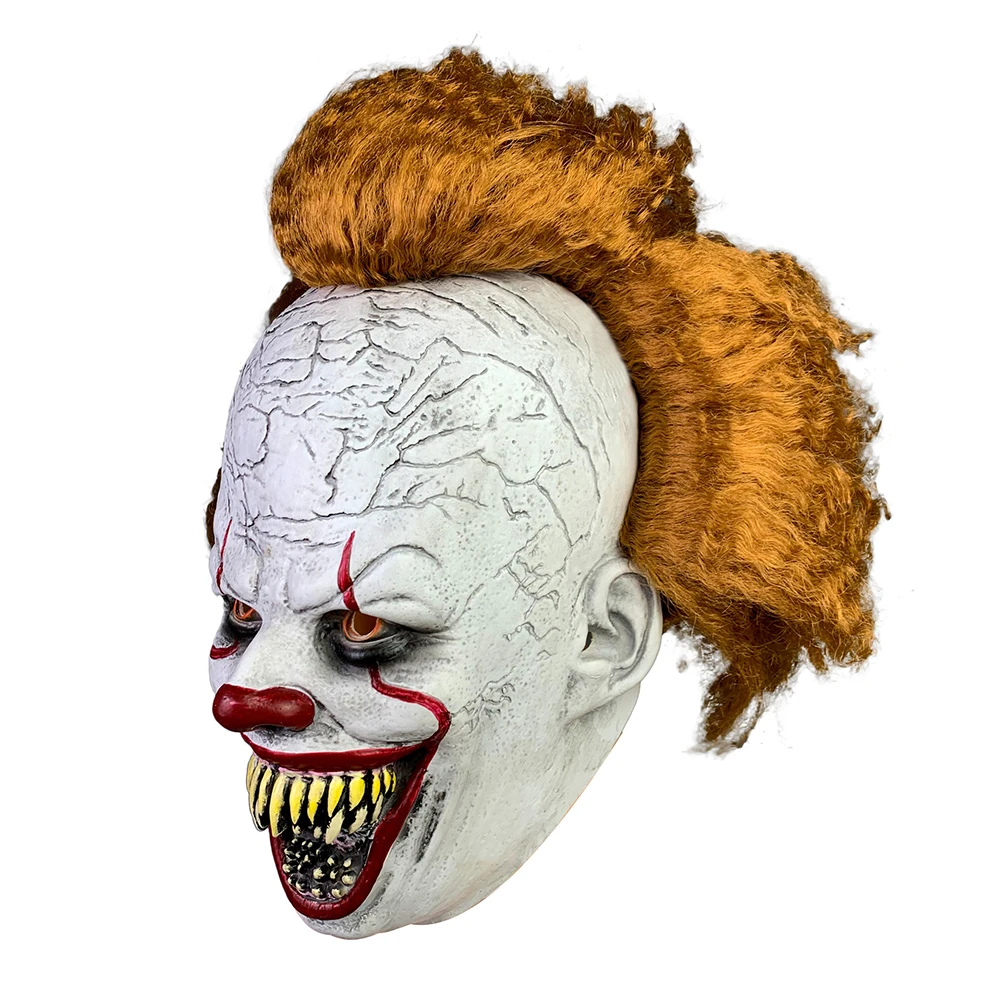 Stephen King's It Mask Pennywise одежда для клоуна Маска Клоун маска на Хеллоуин для косплея костюм реквизит Праздничный костюм нарядное платье