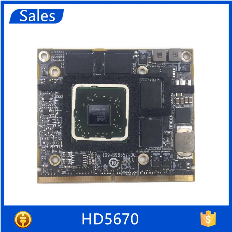 

Original Graphics Video Card For ATI Radeon iMac A1312 A1311 2010 109-B98557-00 512MB HD 5670 HD 5670m HD5670 HD5670m