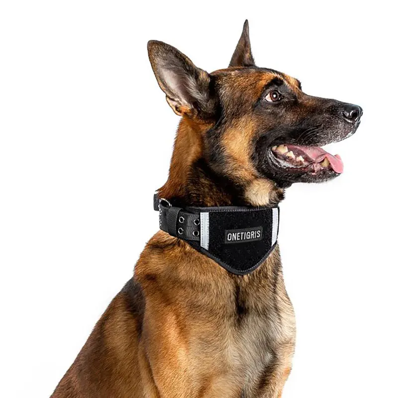 

OneTigris Tactical Nylon Dog Collar Padded Collar with Patch Space