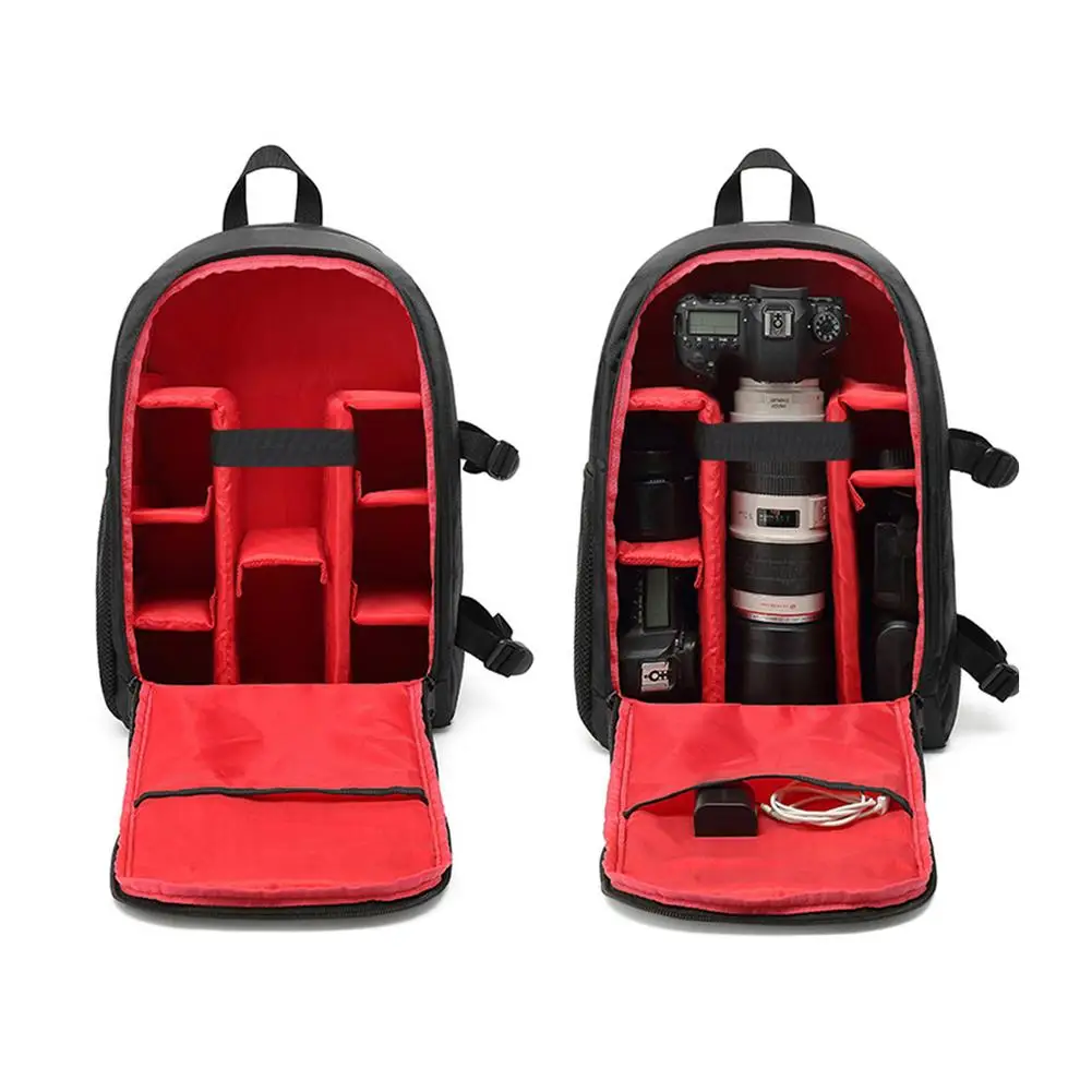 portable card camera bag waterproof slr camera backpack anti theif travelling camera bag large capacity photography bag free global shipping