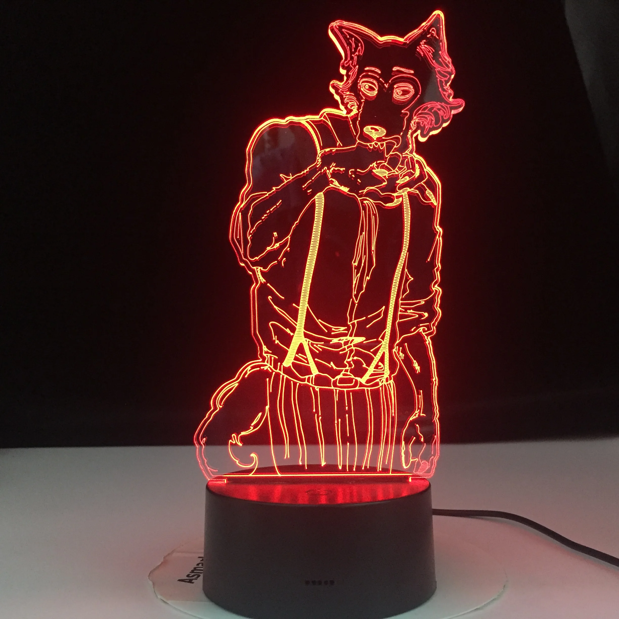 

Legosi Figure Beastars Fox Human 3d Night Light for Kids Bedroom Decoration Nightlight Anime Gift USB Table Lamp Dropshipping