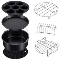 7 set pressure cooker steamer air fryer bakeware accessories compatible for ninja foodi 56 58 qt op101op301op302