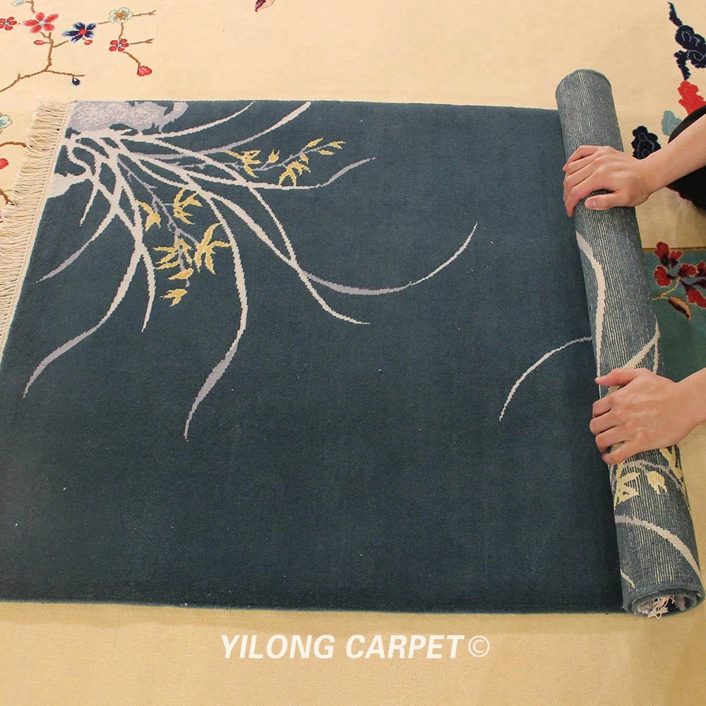 YILONG 3'x4. 7' ручная работа Орхидея Дизайн Шерсть китайский ковер новый