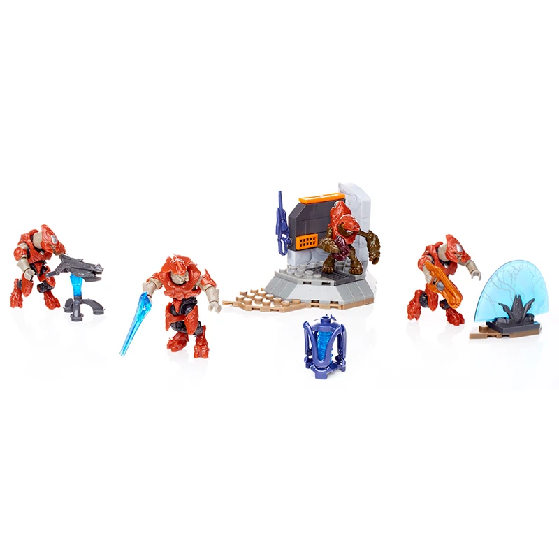 Mega Bloks Construx Halo DXF04 мечи Sanghelios боевой копье строительные блоки игрушки|Игрушечные