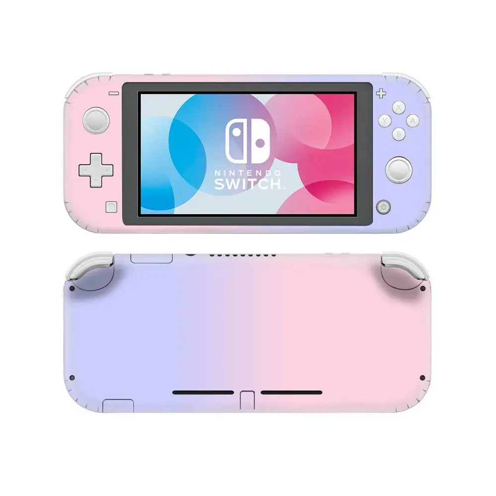 Прозрачная розовая фиолетовая наклейка для Nintendo Switch Lite Защитная Наклейка