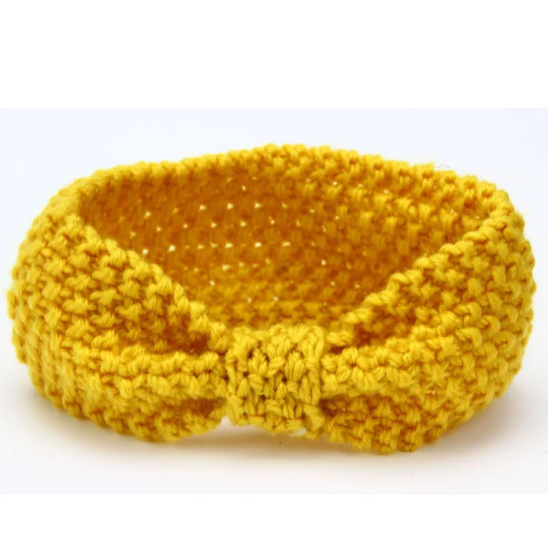 

Super cute winter children's hair accessories baby Bohemian knitted hair band baby wool ear protection headgear