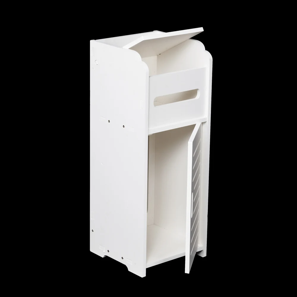 Шкаф для хранения принадлежностей в ванной комнате с одной дверью модель два