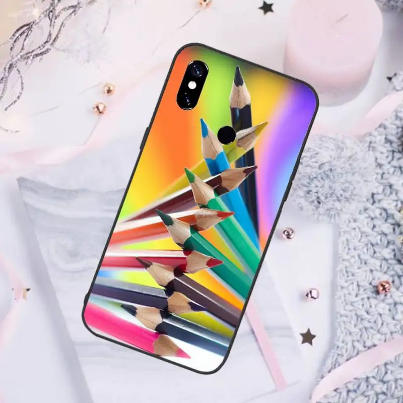 

Colored pencil painting Phone Case For Xiaomi Redmi note 7 8 9 pro 8T 9S Mi Note 10 Lite pro