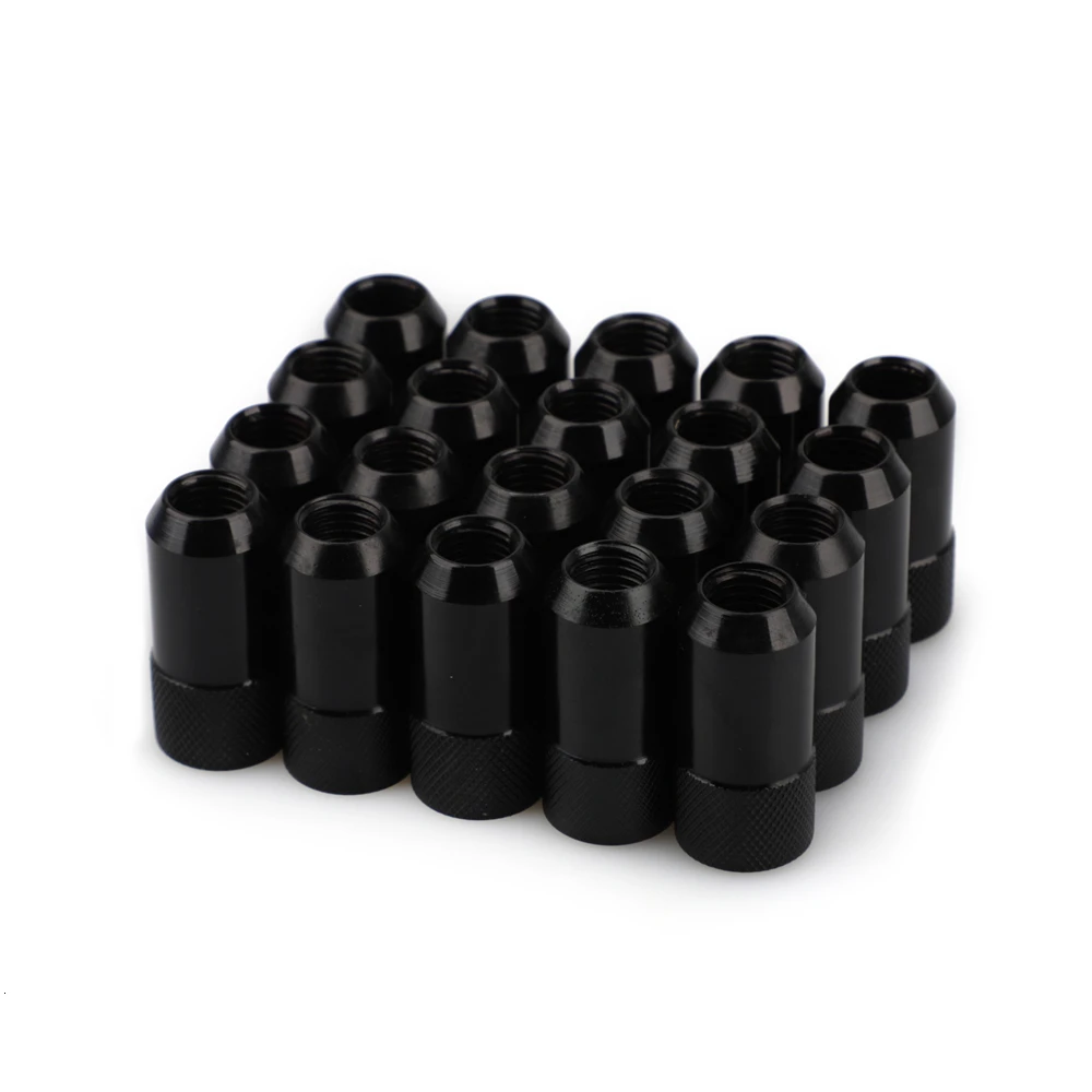 20 PCS 42mm Length Racing Lug Nuts d1 Alloy Aluminum 7075-t6 m12x1.5 Aftermarket Wheel Nut Jdm Accessories