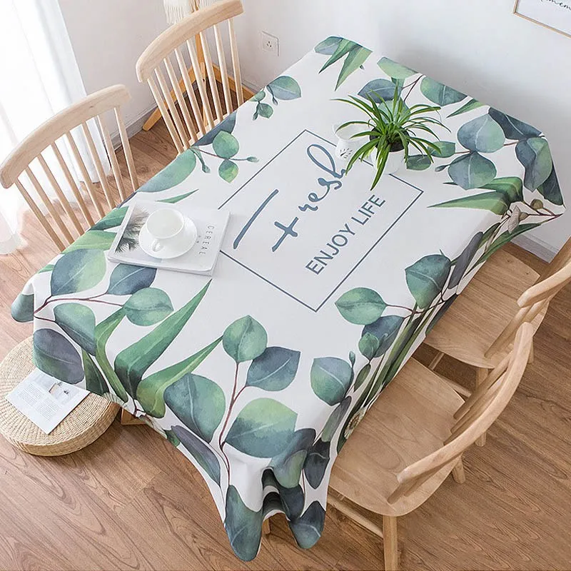 

Скатерть с тропическими листьями, прямоугольная скатерть для кухонного стола, домашний декор