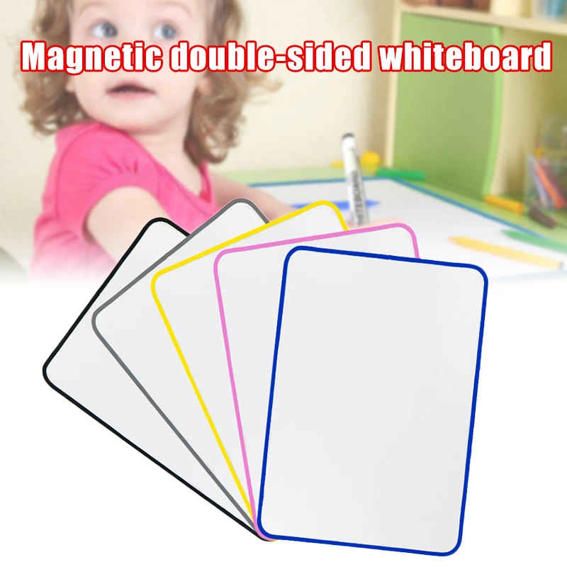 

White Board Wipe off Lap Board Double Sided Erasable Magnetic Whiteboard for Kids Children Painting Drawing Writing Notes