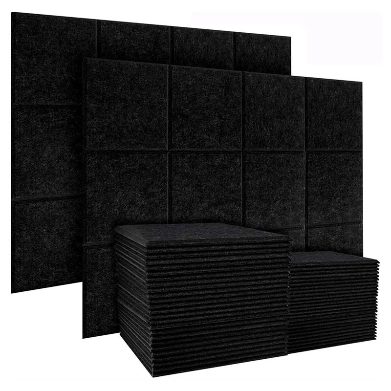 

20 шт., звукоизоляционная панель, звукоизоляционная прокладка и плитка со скошенными краями, для украшения стен и звукоизоляции