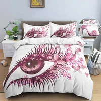 big eyes high heels pattern bedding set for bedroom luxury comfortable duvet cover and pillowcase 23pc quilt cover set