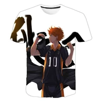 2021 summer anime 3d cartoon volleyball boy tee baby boy clothes kids lovely clothes t shirt children movement clothing