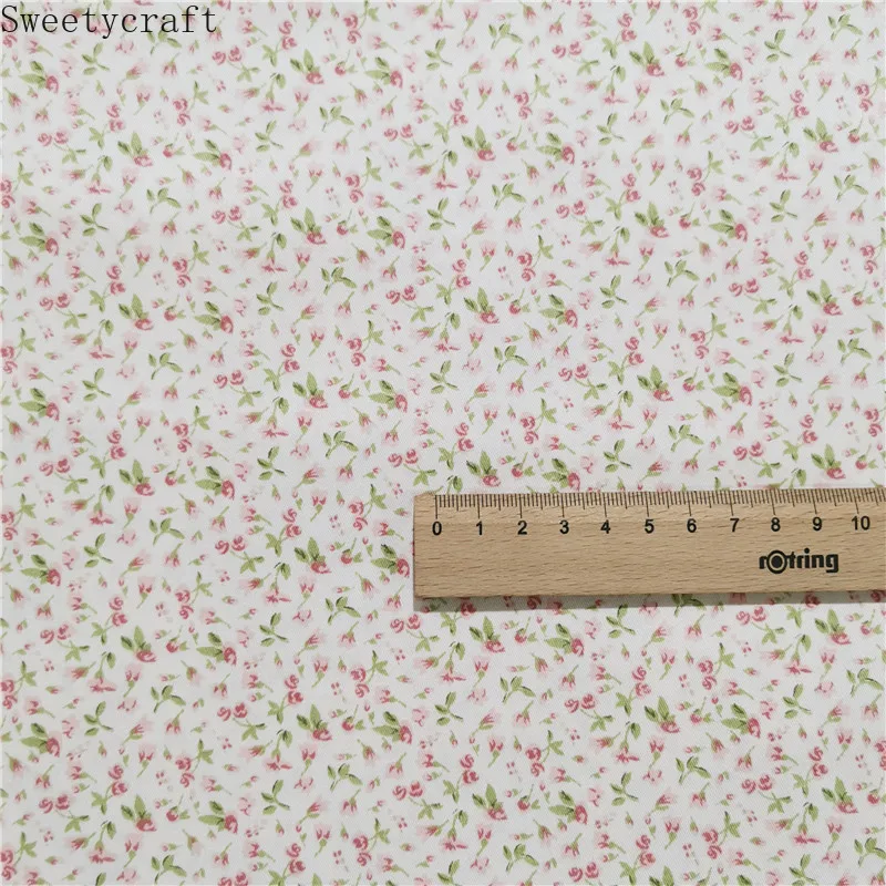 Роза цветочный из хлопчатобумажной ткани на полметра Детское платье Ткань 2021 для