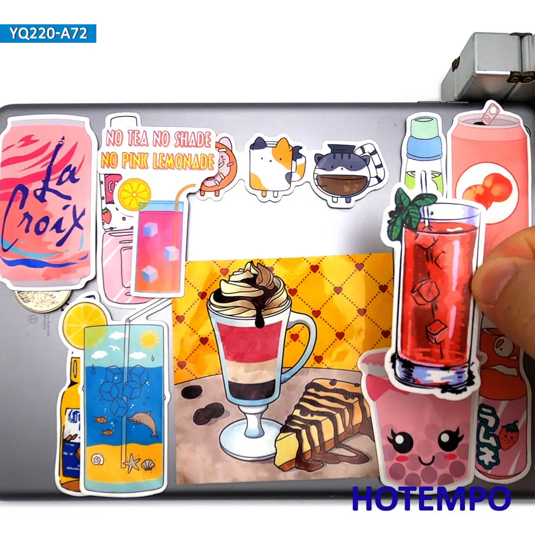 70 шт милые летние напитки десерты мороженое мультфильм стиль наклейки для