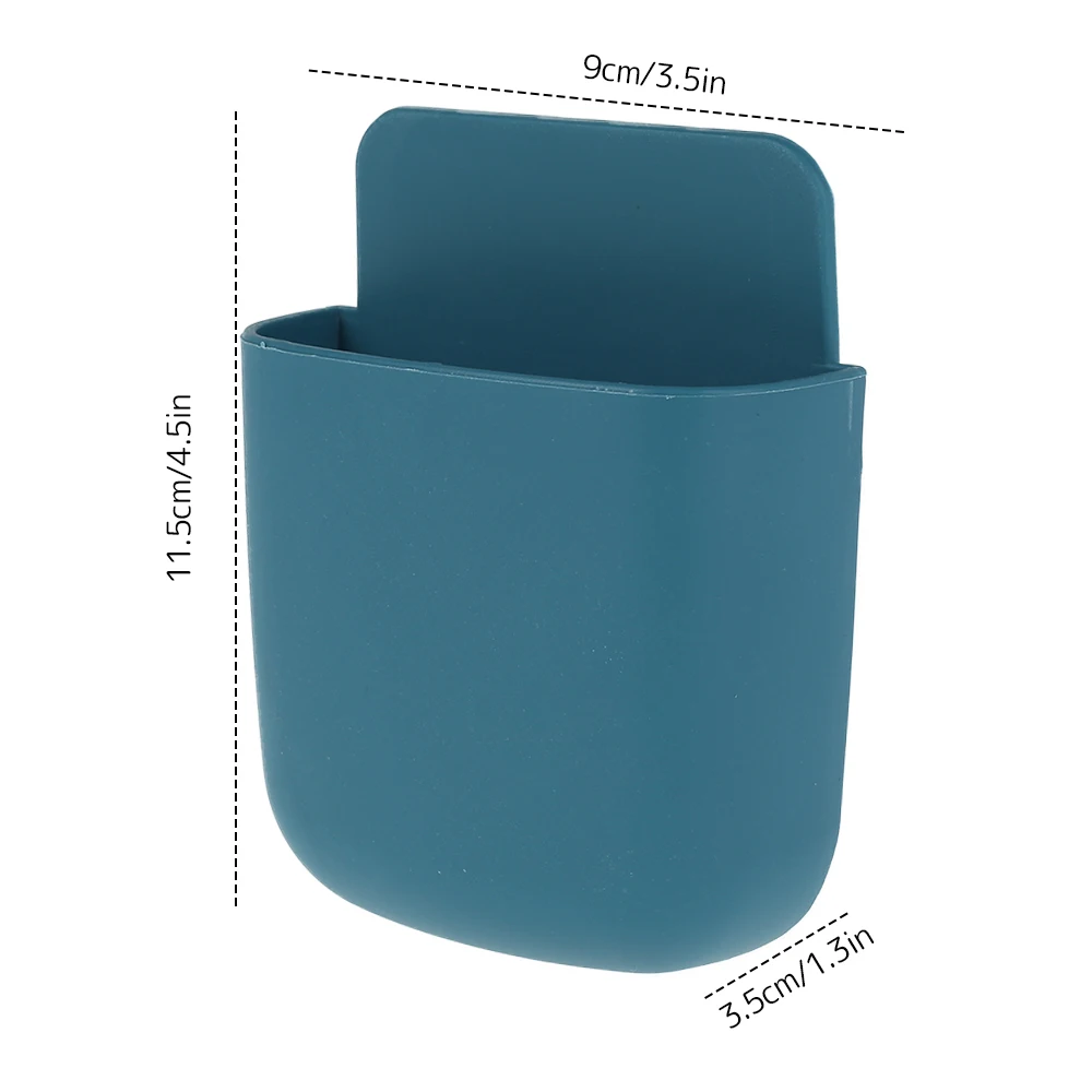 

1PC Wall Mounted Storage Box Air Conditioner Smart TV Remote Control Table Side Organizer Case Phone Plug Holder Stand Rack